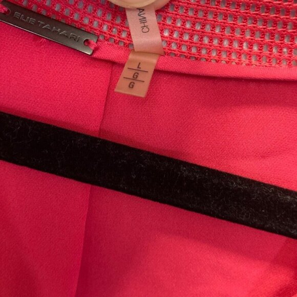 Elie Tahari 100% Silk Blouse Large L Pink Career Office Lightweight Spring Flowy - Picture 6 of 15